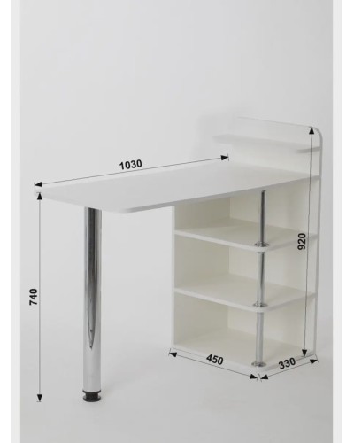 Manikür masası 3563_M3Au24StolManikurOpWh, 103х74х45 sm