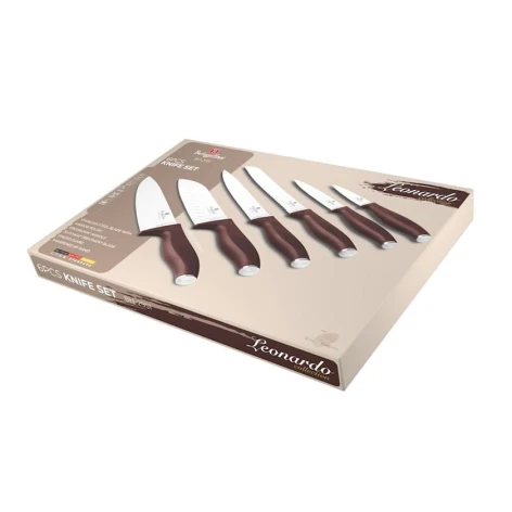 Набор ножей Berlinger Haus BH-2951, нержавеющая сталь, бордовый/серебристый, 6 шт