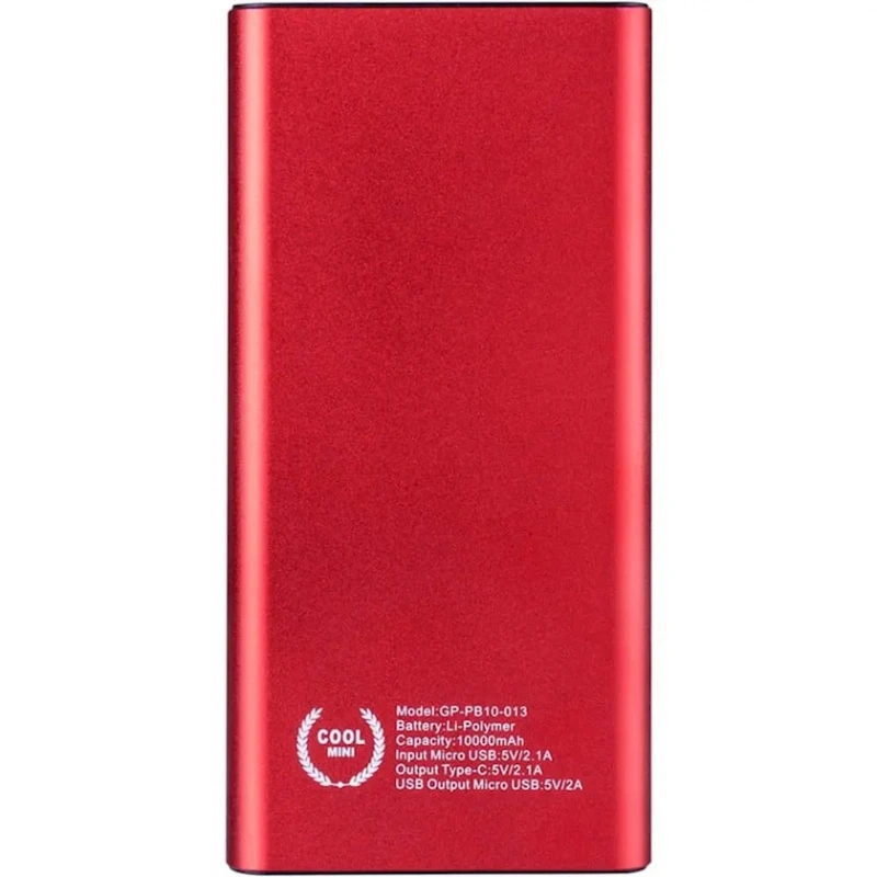Внешний аккумулятор Gelius Pro Edge GP-PB20-013 (10000 mAh) Red Внешний аккумулятор Gelius Pro Edge GP-PB20-013 (10000 mAh) Red