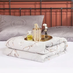 Покрывало Casadoro SHA-00002587, двуспальное, бамбук, серое, 160x220 см