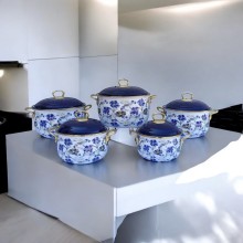 Qazan dəsti Gallery Home GH-000112, 16/20/22/24 см, 10 parça