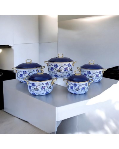 Qazan dəsti Gallery Home GH-000112, 16/20/22/24 см, 10 parça