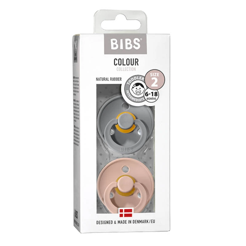 Набор пустышек BIBS Colour Cloud/Blush, 6-18 мес, 2 шт