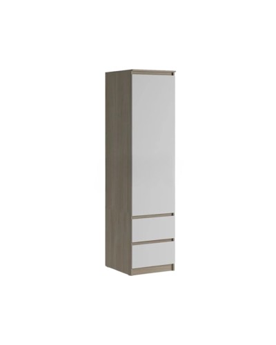 Şkaf Letta, LDSP, bej/ağ, 180x51.5x45 sm