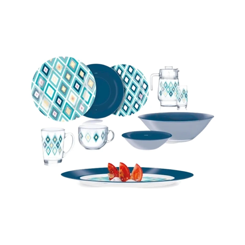 Набор столовой посуды Luminarc Sedro, 46 шт, 6 персон, закаленное стекло Набор столовой посуды Luminarc Sedro, 46 шт, 6 персон, закаленное стекло