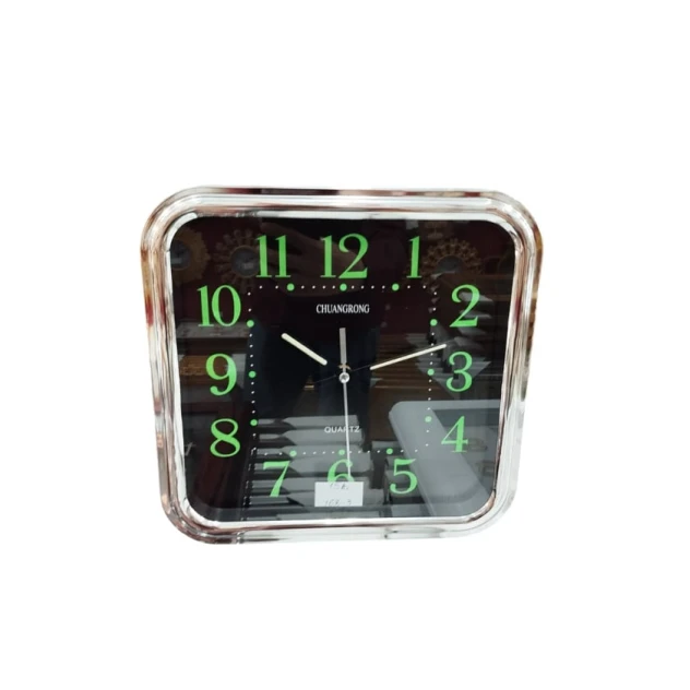 Часы настенные 168-3, серебристый/черный