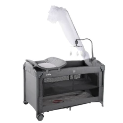 Манеж-кровать Kidilo T-702L, серая, 125×65×74 см Манеж-кровать Kidilo T-702L, серая, 125×65×74 см