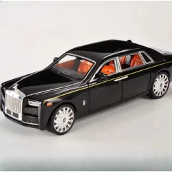 Модель автомобиля Rolls-Royce Phantom Classic Diecast Sound Light Pull Back Gift Collection Home Decor Miniature 24.5x7.5x5.5 см