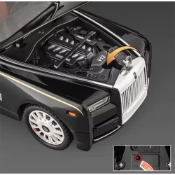 Модель автомобиля Rolls-Royce Phantom Classic Diecast Sound Light Pull Back Gift Collection Home Decor Miniature 24.5x7.5x5.5 см