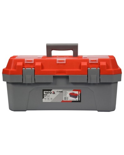 Alətlər üçün qutu Yato YT-88882, 47.5x23x21 sm, boz/qırmızı