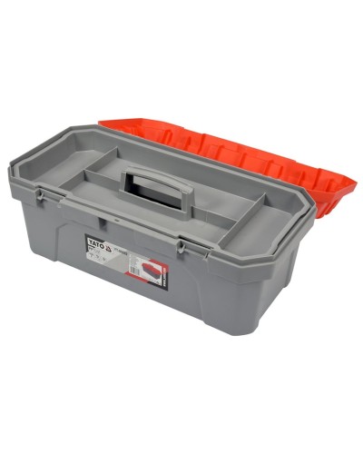 Alətlər üçün qutu Yato YT-88882, 47.5x23x21 sm, boz/qırmızı