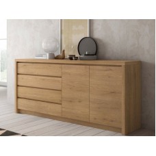 Komod 1,67x53x93 sm, laminat, 4 siyirmə, 2 qapılı - ZARR061