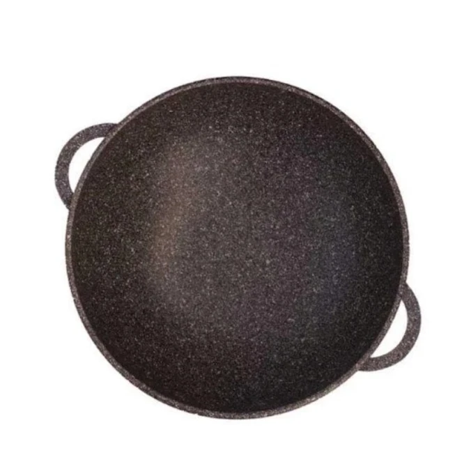 Сковорода-вок Биол Wok 30033PC Granite Brown, 2 ручки, со стеклянной крышкой, 30см Сковорода-вок Биол Wok 30033PC Granite Brown, 2 ручки, со стеклянной крышкой, 30см