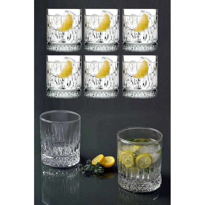 Набор стаканов для виски Kaveh Oslo 5024, 6 шт, 290 мл, стекло, прозрачный Набор стаканов для виски Kaveh Oslo 5024, 6 шт, 290 мл, стекло, прозрачный