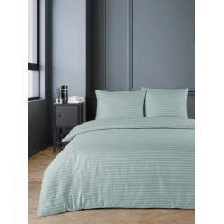 Комплект постельного белья Ersag, пододеяльник 200х220 см, простыня 240х260 см, наволочки 50х70 см, двуспальный, хлопок, зеленый