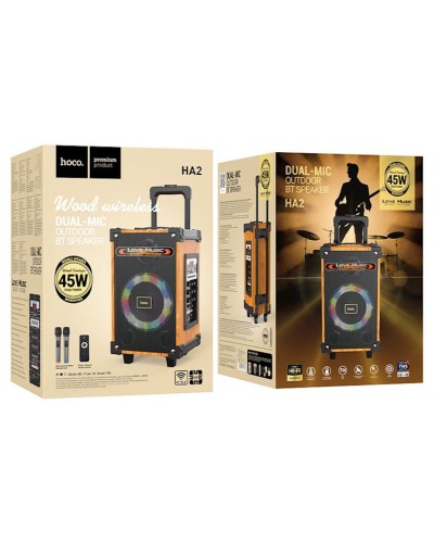 Akustik sistem Hoco HA2 Wave Wood