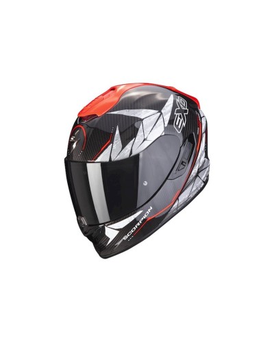 Motosiklet dəbilqəsi Scorpion EXO-1400 Evo Carbon Air Aranea Black-Neon Red XXL