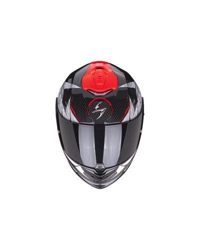 Motosiklet dəbilqəsi Scorpion EXO-1400 Evo Carbon Air Aranea Black-Neon Red XXL
