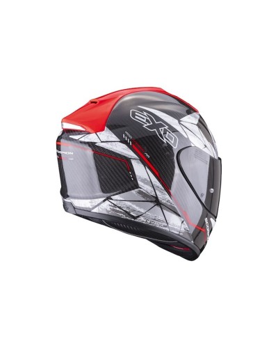 Motosiklet dəbilqəsi Scorpion EXO-1400 Evo Carbon Air Aranea Black-Neon Red XXL
