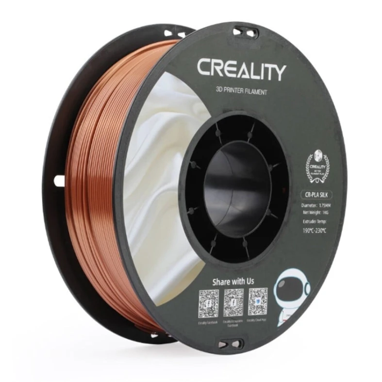 Пластик для 3D принтера Creality CR-Silk PLA Red Copper 1.75 мм, 1 кг Пластик для 3D принтера Creality CR-Silk PLA Red Copper 1.75 мм, 1 кг