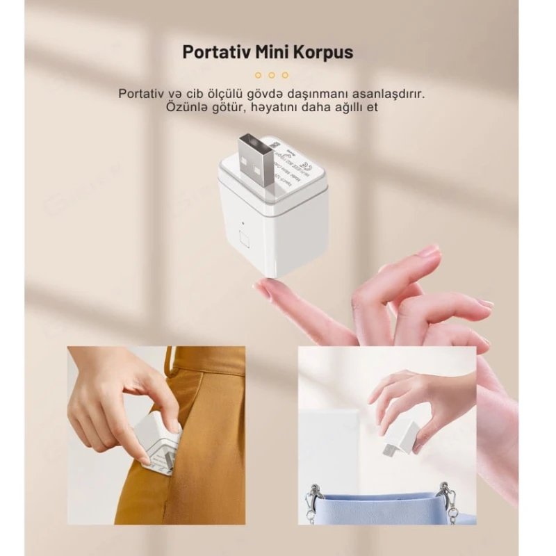 Ağıllı USB adapter Smatrul USB/Type-C Ağıllı USB adapter Smatrul USB/Type-C