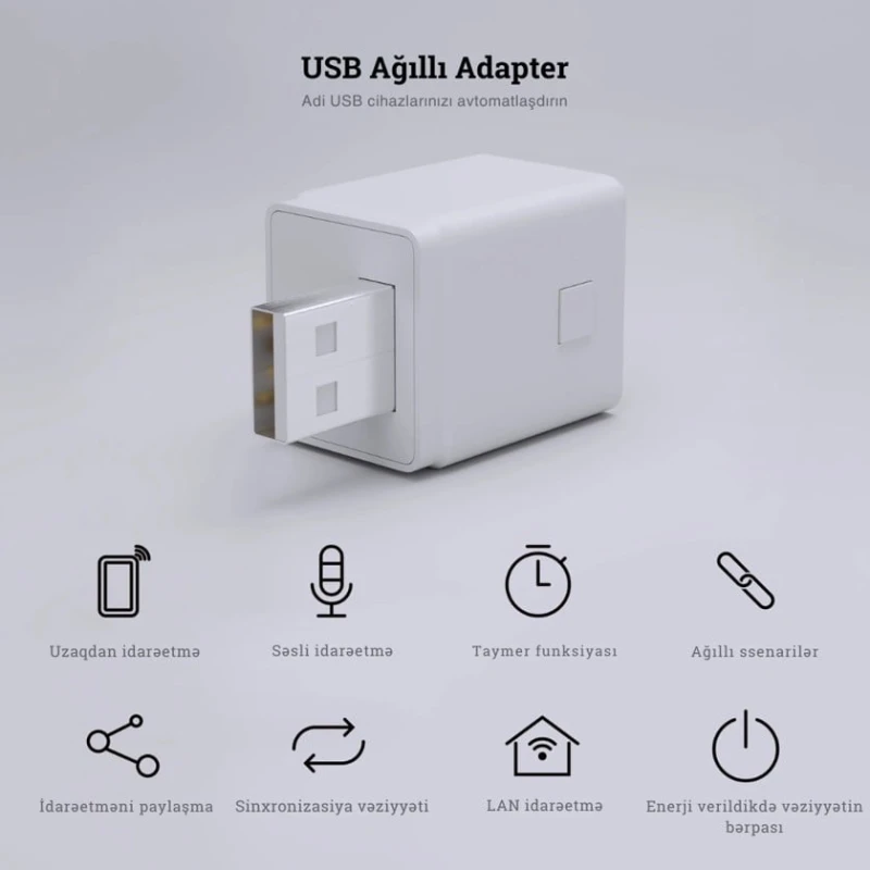Ağıllı USB adapter Smatrul USB/Type-C Ağıllı USB adapter Smatrul USB/Type-C