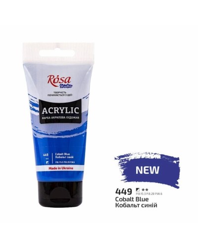Akril boya Rosa Studio 449 Cobalt Blue, 75 ml