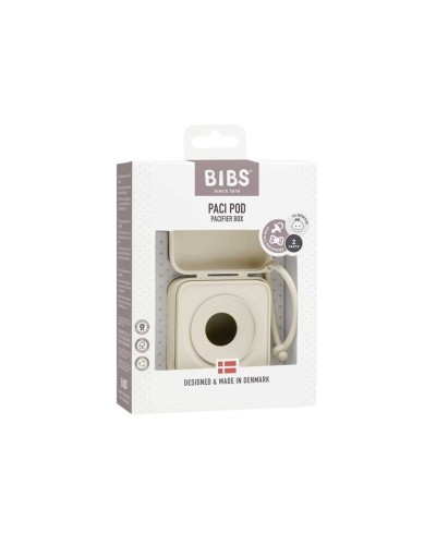 Əmziklər üçün qutu BIBS Ivory, polipropilen/silikon