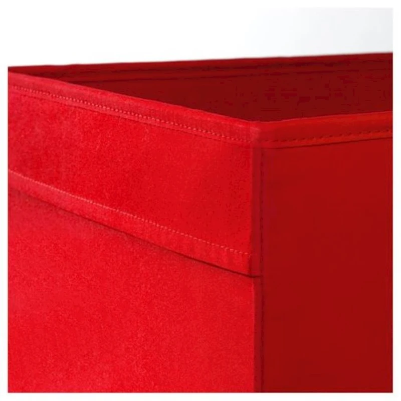 Коробка для хранения IKEA Drona, 33x38x33 см, полиэстер, красная