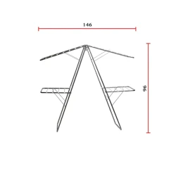 Сушилка для белья Kelebek NP-2203, металл, 1,46 см, 0,96 см