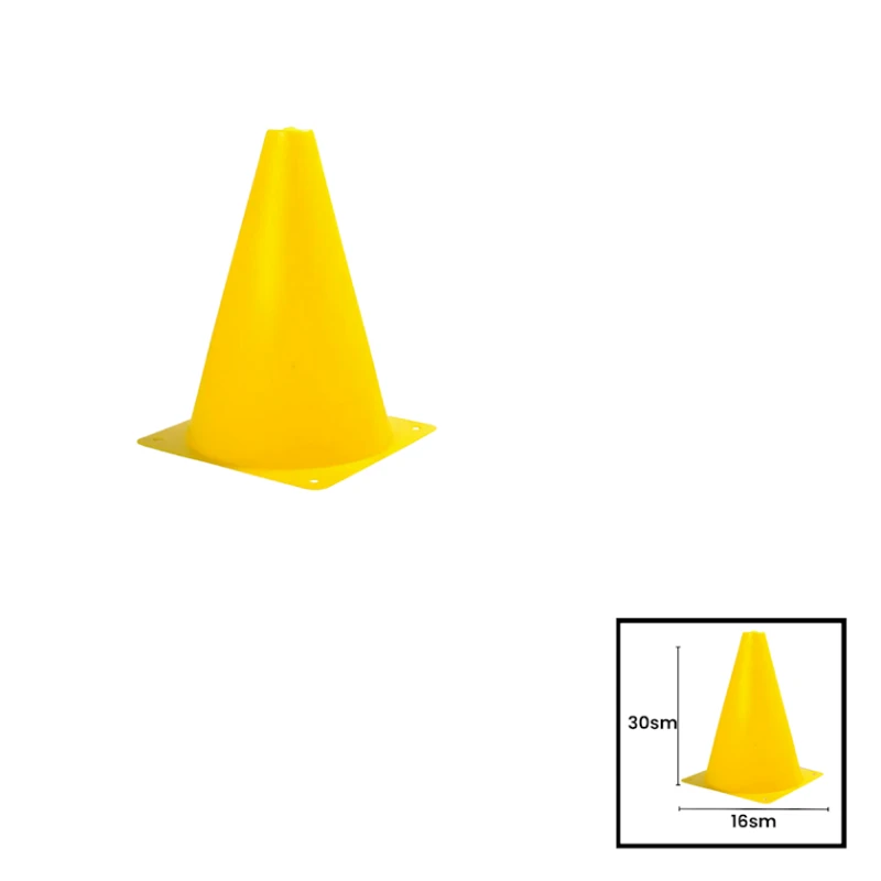 Тренировочный конус Gymnic, 30x16 см, желтый