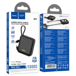 Внешний аккумулятор Hoco Q23 10000mAh Black и в подарок беспроводные наушники Hoco EW74 White