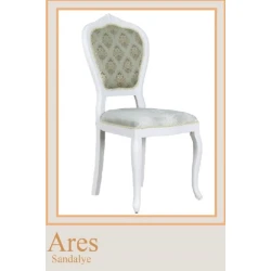 Стул Ares, бело-тканевый зеленый Стул Ares, бело-тканевый зеленый