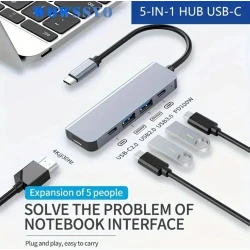USB хаб 5-in-1 Type-C