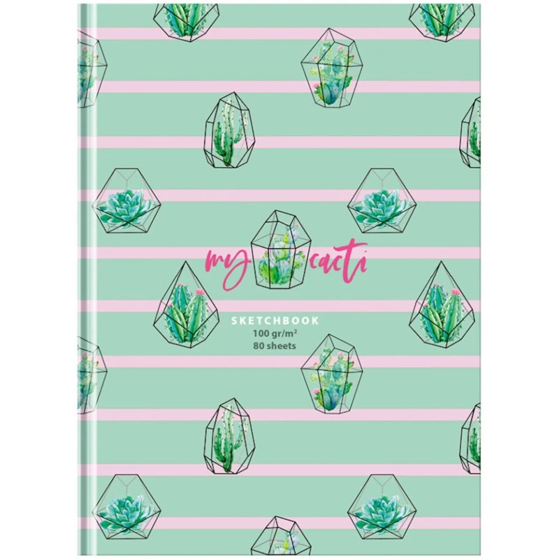 Скетчбук BG My Cacti A5, белый, 80 листов Скетчбук BG My Cacti A5, белый, 80 листов