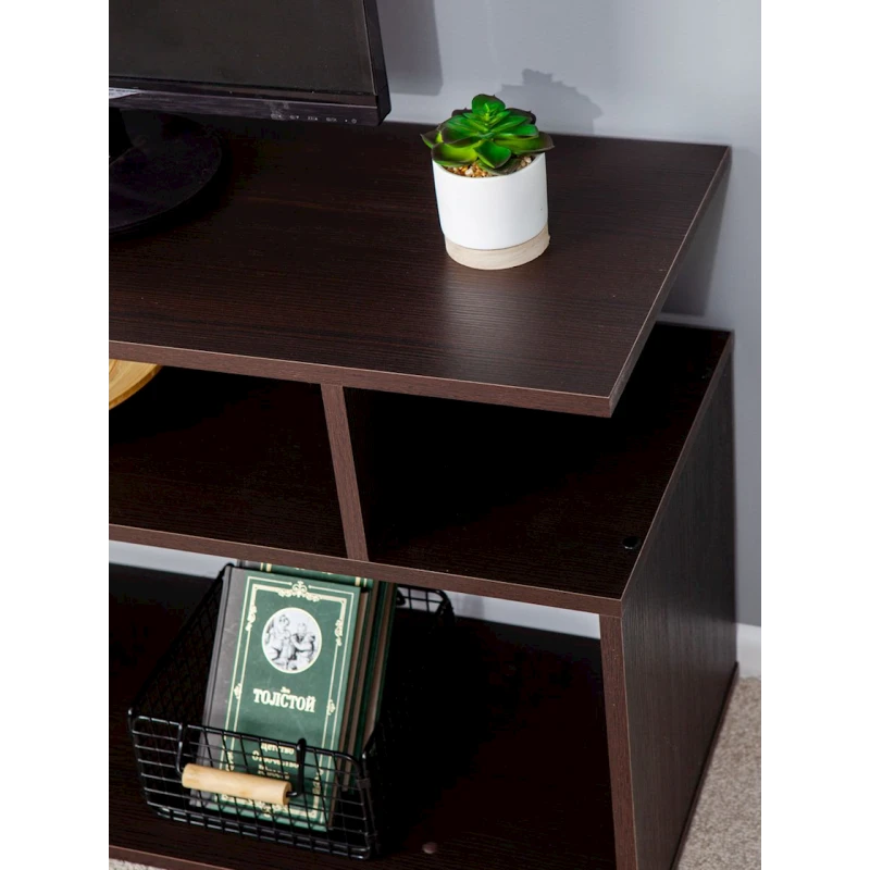 Тумба под телевизор Letta, ЛДСП, коричневая, 55x35x90 см Тумба под телевизор Letta, ЛДСП, коричневая, 55x35x90 см