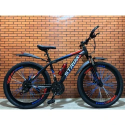Горный велосипед Strim 26, стальной, 21, синий/черный Горный велосипед Strim 26, стальной, 21, синий/черный