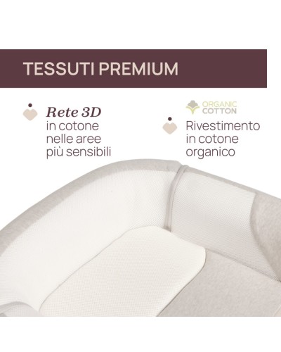 Döşək-barama Chicco 3-də 1 Mommy Pod, bej, 81x49x12 sm, 0-8 ay