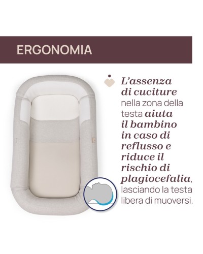 Döşək-barama Chicco 3-də 1 Mommy Pod, bej, 81x49x12 sm, 0-8 ay