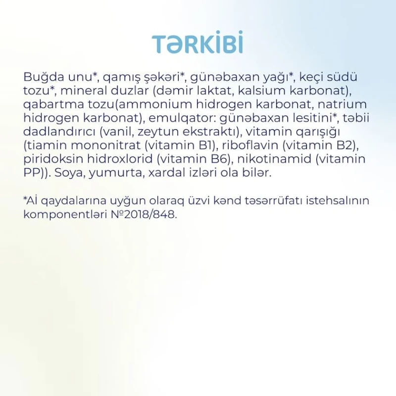 Peçenye Kabrita keçi südündən, 6+ ay, 115 q Peçenye Kabrita keçi südündən, 6+ ay, 115 q