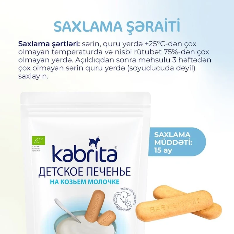 Peçenye Kabrita keçi südündən, 6+ ay, 115 q Peçenye Kabrita keçi südündən, 6+ ay, 115 q