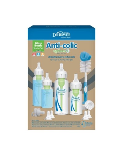 Yenidoğulanlar üçün köp və sancı əleyhinə dəst Dr.Brown's, səviyyə 2/3, 3 m+/6 m+, 120/250 ml