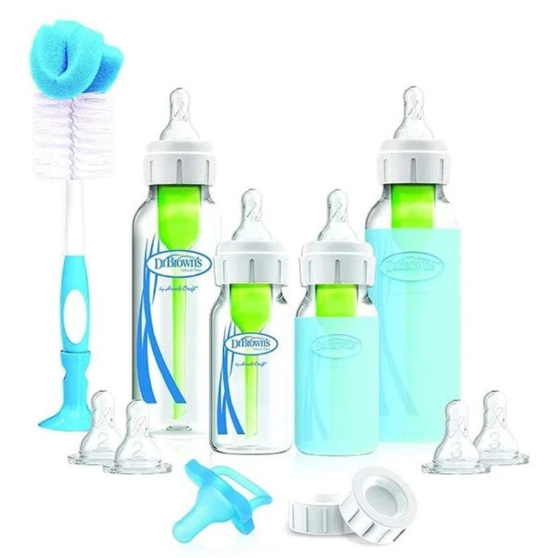 Набор антиколиковых бутылочек для новорожденных Dr.Brown's, уровень 2/3, 3 м+/6 м+, 120/250 мл