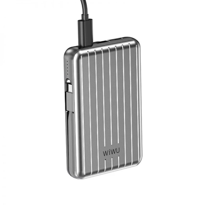 Внешний аккумулятор Wiwu PP03 10000 mAh Silver Внешний аккумулятор Wiwu PP03 10000 mAh Silver