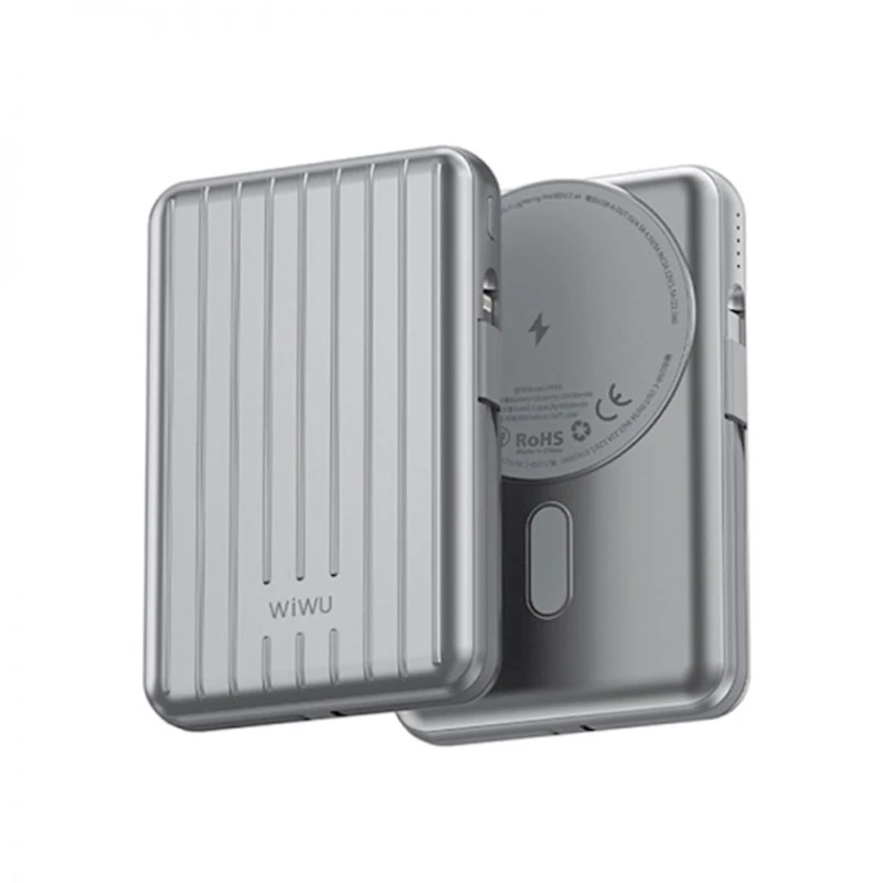 Внешний аккумулятор Wiwu PP03 10000 mAh Silver Внешний аккумулятор Wiwu PP03 10000 mAh Silver