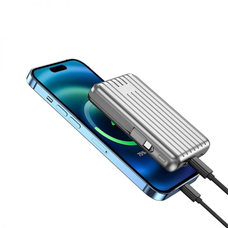 Внешний аккумулятор Wiwu PP03 10000 mAh Silver Внешний аккумулятор Wiwu PP03 10000 mAh Silver