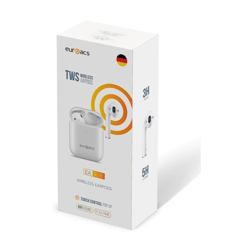 Simsiz qulaqlıqlar Euroacs EA-X38 White Simsiz qulaqlıqlar Euroacs EA-X38 White