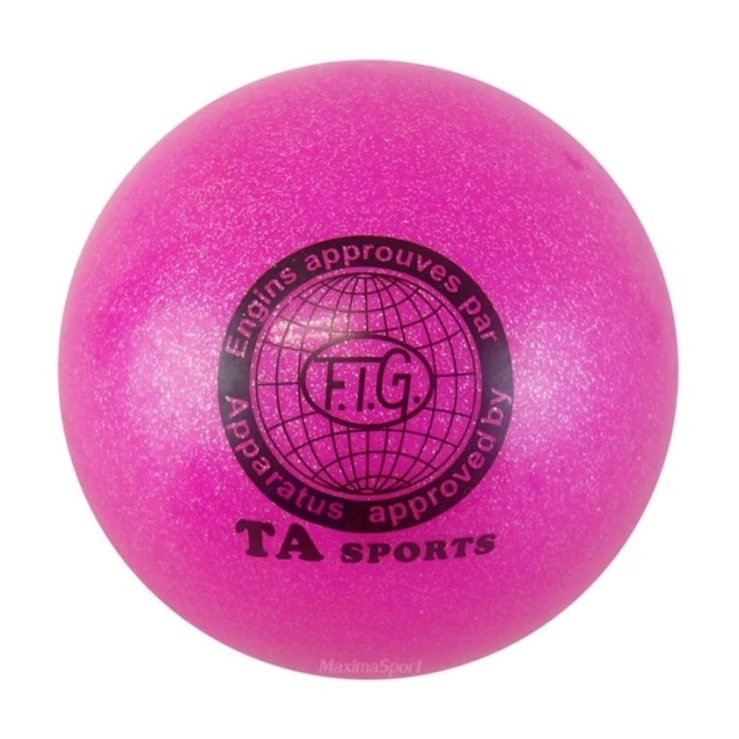 Мяч для художественной гимнастики WS0656, розовый, 16 см Мяч для художественной гимнастики WS0656, розовый, 16 см