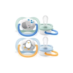 Набор пустышек Philips Avent Ultra air SCF080/05, 0+ мес, 2 шт Набор пустышек Philips Avent Ultra air SCF080/05, 0+ мес, 2 шт