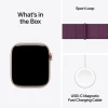 Ağıllı saat Apple Watch Series 10 GPS 42mm Rose Gold Aluminium Case with Plum Sport Loop (Rəsmi zəmanət)